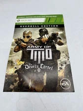 Army of Two The Devil's Cartel Overkill Edition Xbox 360 DLC Add On Pack Unused
