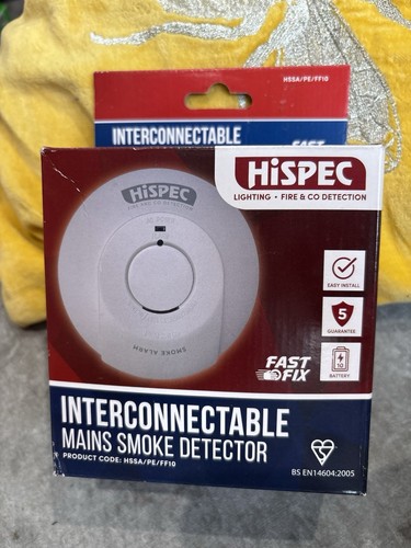 HiSpec Interconnectable Mains Smoke Detector HSA/PE/FF