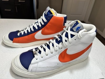Nike Blazer High Top Men s Sneakers NBA 75 Colorblock Leather White/Orange