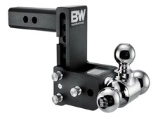 B&W Trailer Hitches Tow & Stow Adjustable Trailer Ball Mount - Fits 2" Receiver
