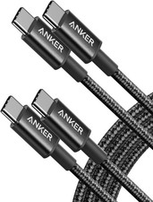 Anker USB C to USB C Cable 60W Fast Charging 2 Pack 6ft Black