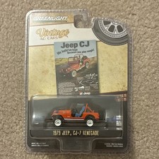 Greenlight Vintage Ad Cars 164 1979 Jeep Cj-7 Renegade Diecast Le