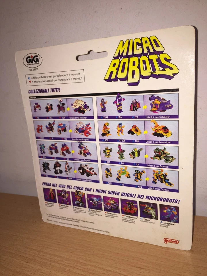 Galoob Micro Machines Z-Bots ZBots TRIPLEX SET of 3 ROBOTS #2 MOC, 1993 copy-139 - Image 3 of 3