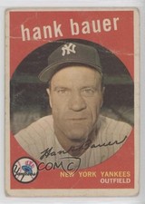 1959 Topps Hank Bauer (White Back) #240 0z0n