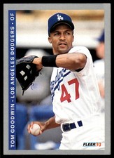 Tom Goodwin 1993 Fleer #446 Dodgers MLB READ FREE SHIPPING AutographDen