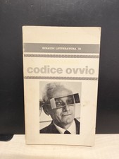 LIBRO CODICE OVVIO BRUNO MUNARI EINAUDI LETTERATURA 21 1971