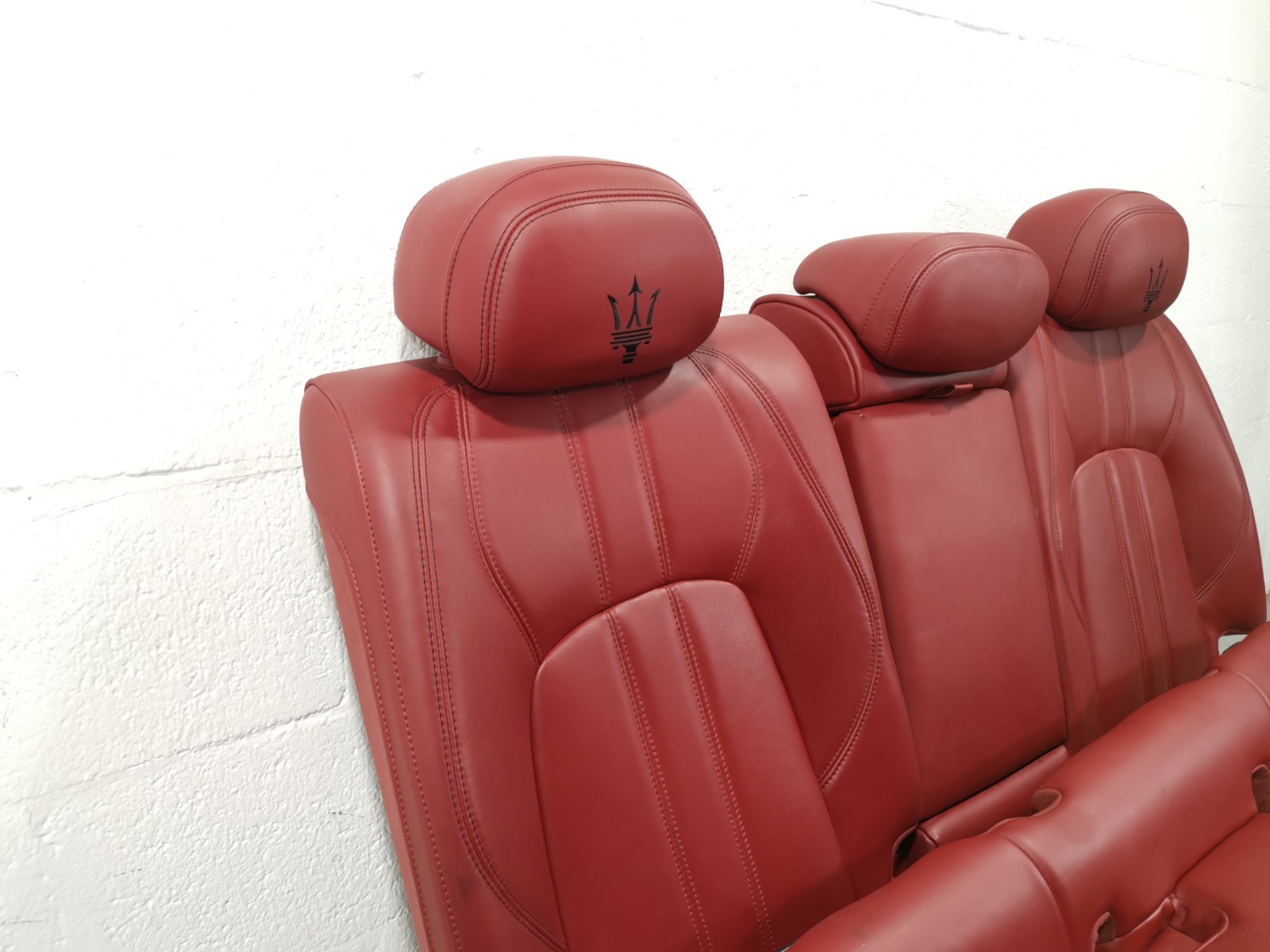 Maserati Levante 2018 AWD AUTO 3.0L Rear Complete Upper Lower Seat Red Color OEM