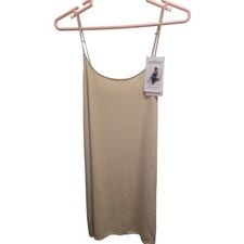 Jockey Generation Ultralight Smoothing Full Slip Dress Beige Adjustable Strap