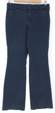 Old Navy Pants Womens 4 Petite Pixie Flare Secret-Smooth Pockets Stretch Blue