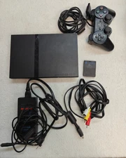 Sony PlayStation 2 Slim Console - Black, SCPH-75001
