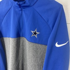 Size Large Blue And Gray Dallas Cowboys Quart...
