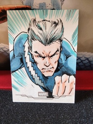 2026 Topps Chrome Marvel Quicksilver Sketch Card 1/1 Original Art Leno Hernandez