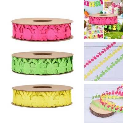 Easter Ribbon Gift Wrapping Ribbon Versatile 10M Length Easter Bunny Egg Ribbon