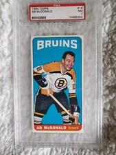 1964 Topps Hockey #16 Ab McDonald PSA 7