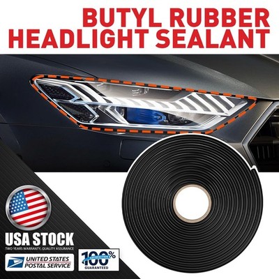 1 Roll Butyl Rubber Glue Headlight Sealant Rope Retrofit Reseal Door Windshield