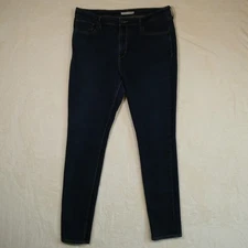 Levi's 721 High Rise Skinny Jeans Size 34 Dark Wash Classic Stretch Denim