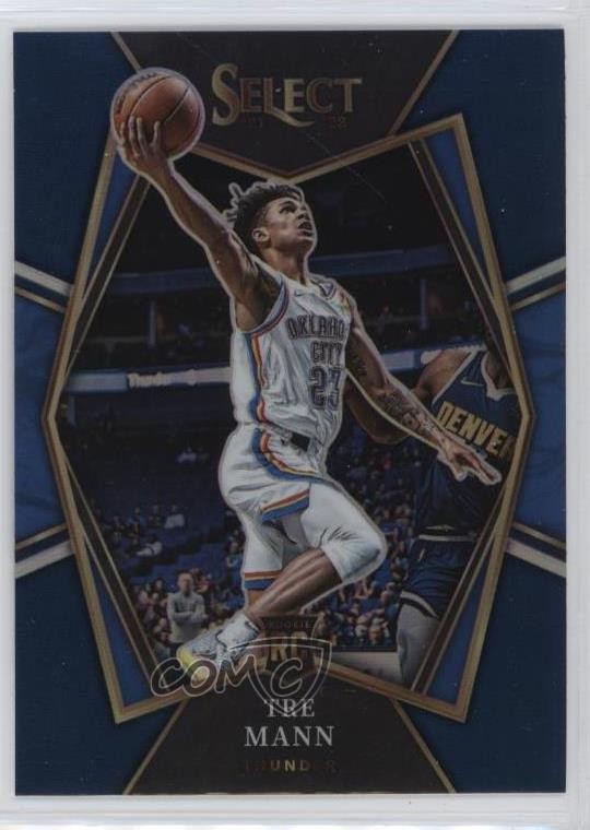 2021-22 Panini Select Premier Level Blue Prizm Tre Mann #141 00gy