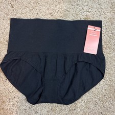 Yummie Seamless Shapewear Waist Shaping Panty Brief, Black, Size L/XL