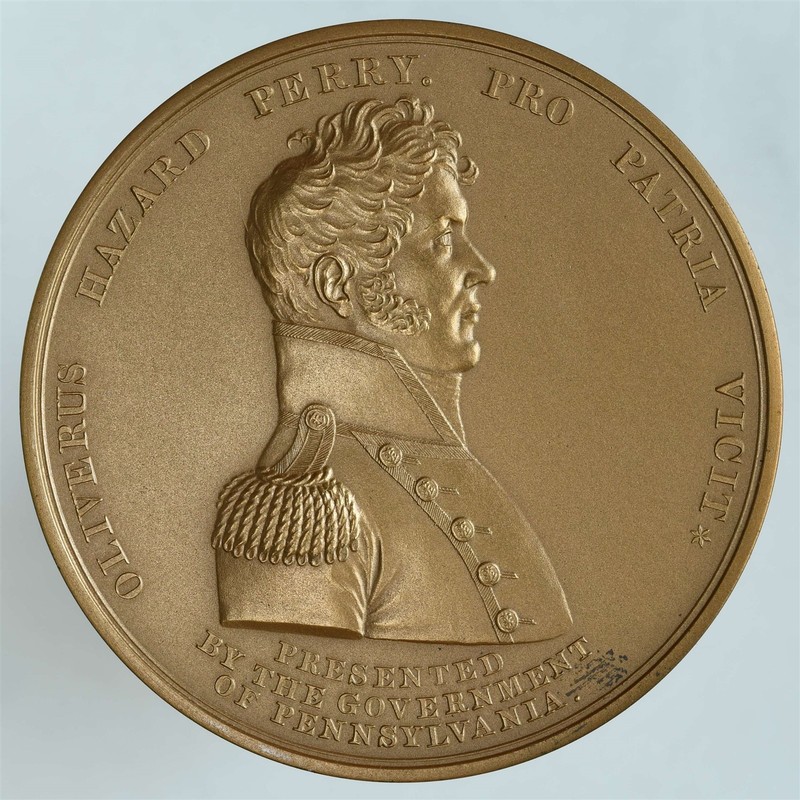 "1880" Oliver Hazard Perry - Battle of Lake Erie Bronze Medal (Modern Restrike)