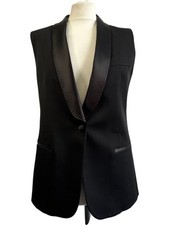 Maison Martin Margiela Sleek Black Waistcoat Tailored Made in Italy