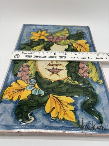 Vintage Fratantoni For Vietri Signed 11.75 x 8 Terracotta Wall Hanging - Picture 17 of 18