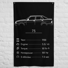 75 1988 Car Silhouette Flag 3x5 ft Garage Banner Man Cave Wall Decor Gift