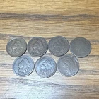 Lot Of 7 Indian Head Pennies Fair-Good Condition Range 1883-1907