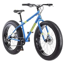 MONGOOSE DOLOMITE FAT TIRE MENS MOUNTAIN BIKE - LIGHT BLUE - 5'-4" - 6'-2" RIDER