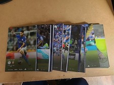 12 X Leicester City Home Programmes 2019-2020
