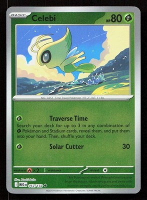Celebi Reverse Holo Uncommon ME01: Mega Evolution 012/132 NM