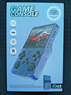 R36S 64GB Retro Handheld-Spielkonsole, 3,5'' IPS, Game Boy Optik, Linux OS. 15k+