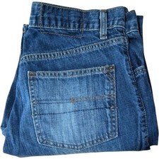 Calvin Klein Jeans Mens 30x31 Blue Dark Wash Straight Leg Denim Measures 31.5x30