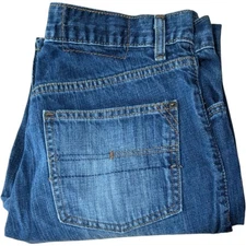 Calvin Klein Jeans Mens 30x31 Blue Dark Wash Straight Leg Denim Measures 31.5x30