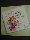 1940s vintage greeting card Gibson Gal GET WELL Girl Talking On Phone — photo 5