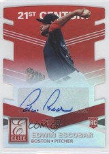 2015 Elite Signatures 21st Century Red Die-Cut 21/21 Edwin Escobar #22 Auto 0c2