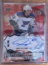 2021-22 Upper Deck Ice - Ice Premieres Autographs Jake Neighbours /199 (AU, RC)