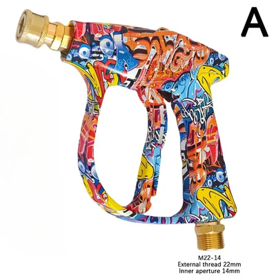 #ad 4350PSI Graffiti Pressure Washer Gun Kit 1L Foam Cannon 1 4quot; Nozzle Set Optio $21.93