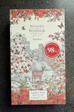 Woods of Windsor TRUE ROSE Luxury Soap Bar Set of 3 Each Bar 2.1 oz NIB Guest Sz