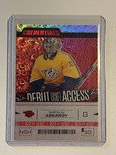 23-24 UD Credentials Debut Ticket Access Red #189 YAROSLAV ASKAROV /349