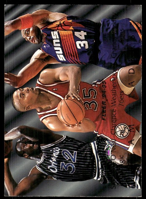 Shaquille O'Neal / Clarence Weatherspoon / Charles Barkley 1994-95 Fleer #7