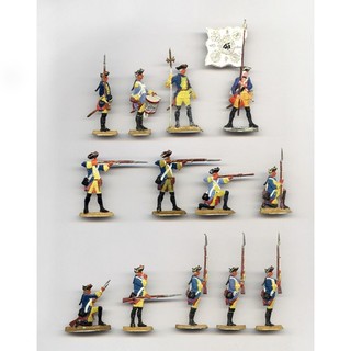 Berliner Zinnfiguren 30mm Infanterie im Kampf 1756 63 Scholtz 7jähriger Krieg