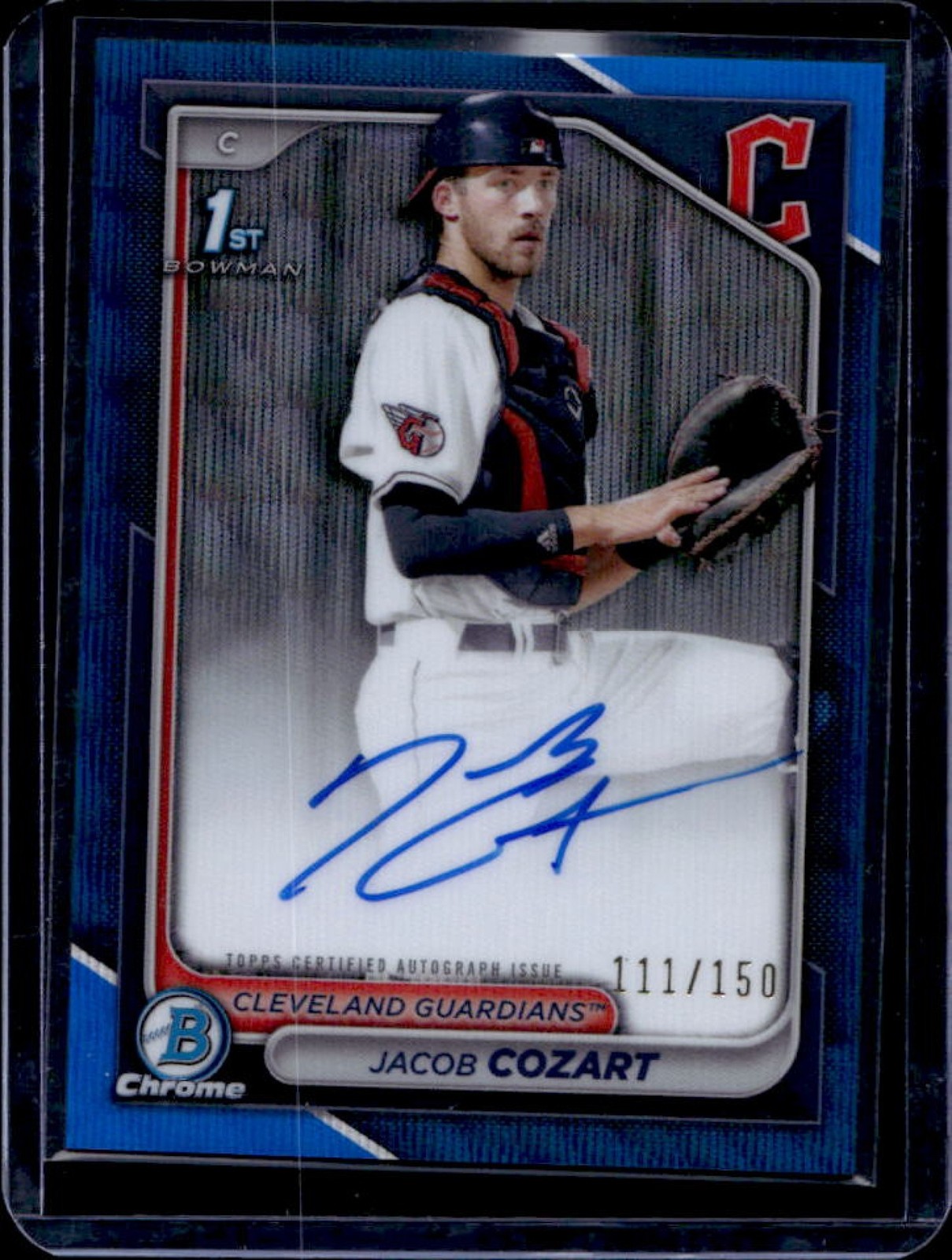 2024 Bowman Draft Jacob Cozart Chrome Auto Blue Wave Refractor 1st Prospect /150
