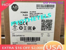 New Allen Bradley 25B-D4P0N114 SER A Powerflex 525 AC Drive 2HP Surplus SEALED