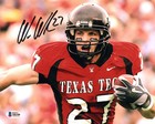 Wes Welker Autographed Texas Tech 8x10 Beckett Authenticated