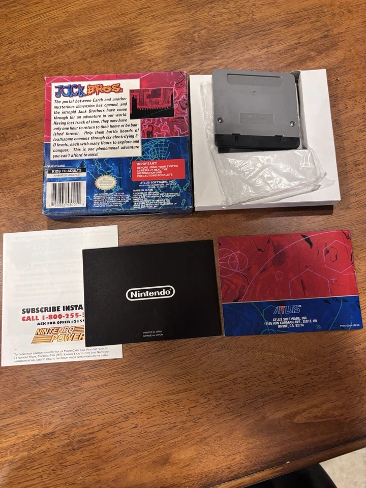 Nintendo Virtual Boy JACK BROS Completo Caja CIB Juego ATLUS RARO Grial Foto 2 de 4