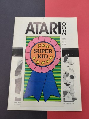 Dig Dug Atari 2600 MANUAL ONLY Authentic Original- Sticker On Cover
