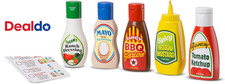 5-Piece Favorite Condiments Play Food Set Play Ketchup and Mustard Bottles, Pret