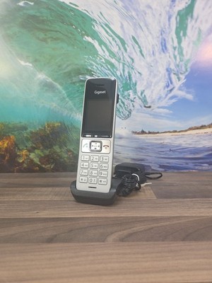 Gigaset COMFORT 500 HX DECT Mobilteil mit Ladeschale Silber/Schwarz für Router