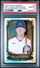 2024 Topps Allen & Ginter PETE CROW ARMSTRONG Silver Portrait #46 RC PSA 10 GEM