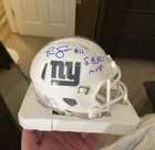 Phil Simms Signed New York Giants Salute to Service Mini Helmet RARE SB MVP